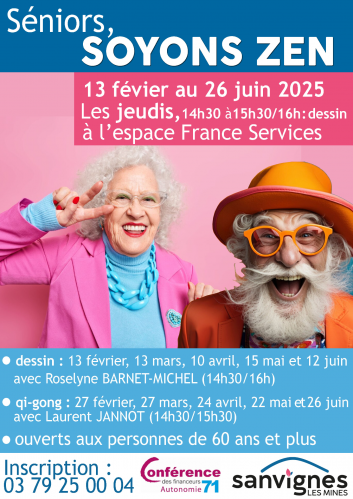 affiche 2025 soyons zen séniors