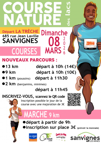 course nature des lacs de Sanvignes 8 mars 2026