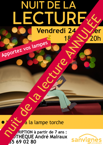 annulation nuit de la lecture