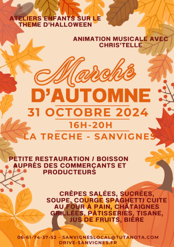 affiche marché d'automne 2024