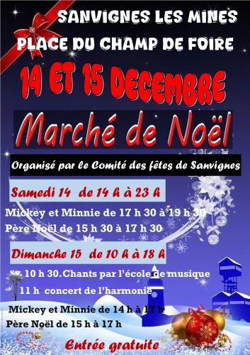 affiche marché de Noël