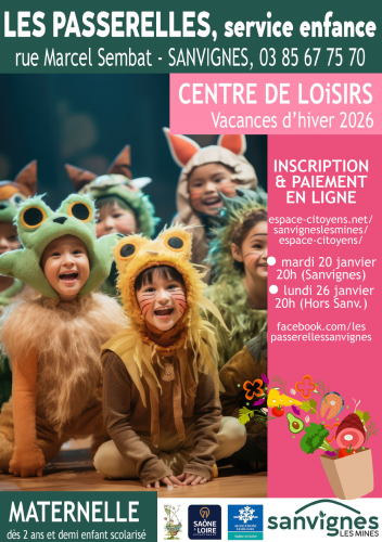 Programme du centre de loisir maternelle